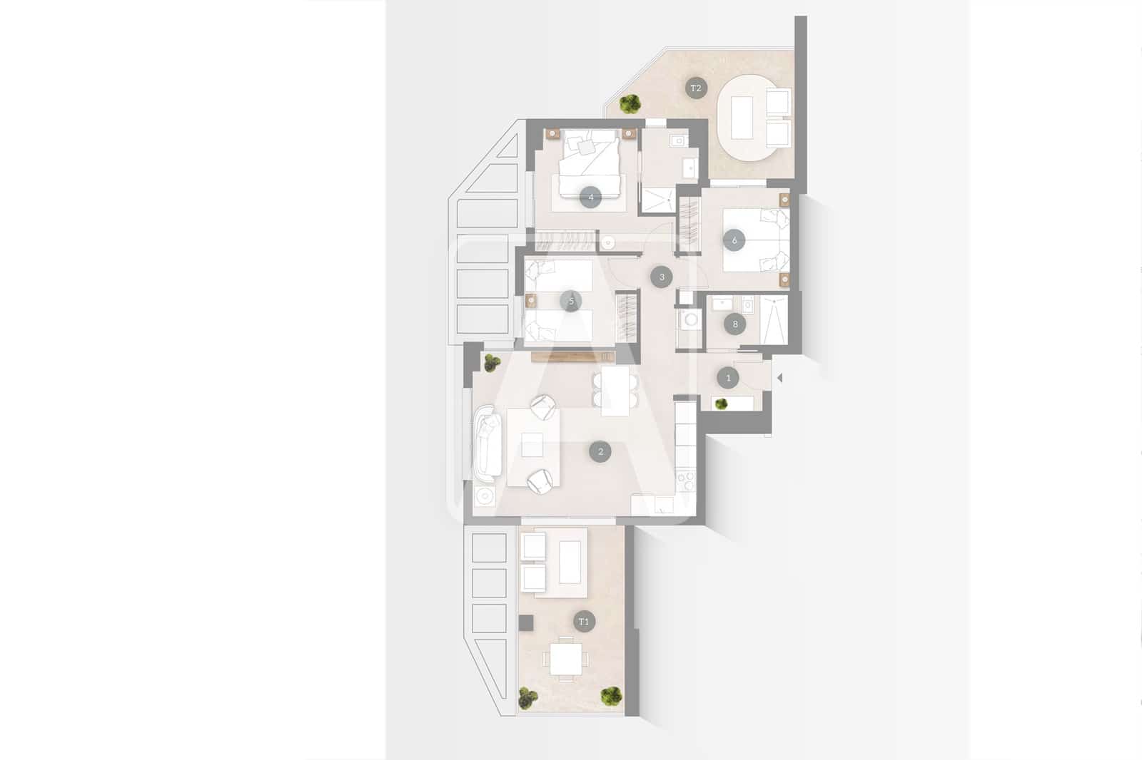 3 camera da letto Appartamento in vendita in Calpe / Calp con piscina garage - 582.000 € (Rif: 9553202)