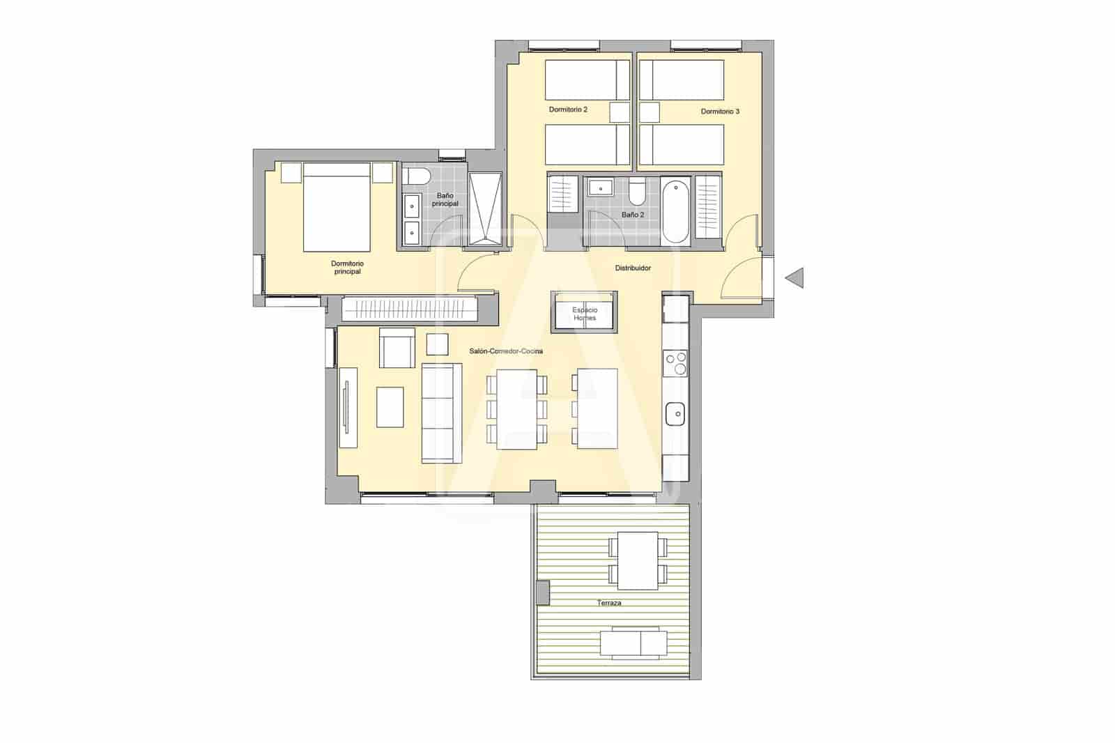 3 Zimmer Apartment zu verkaufen in Calpe / Calp mit Pool Garage - 502.000 € (Ref: 9835042)