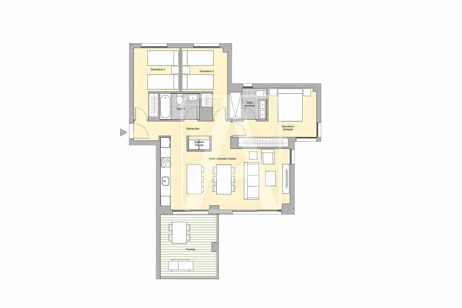 3 Zimmer Apartment zu verkaufen in Calpe / Calp mit Pool Garage - 457.000 € (Ref: 9835043)