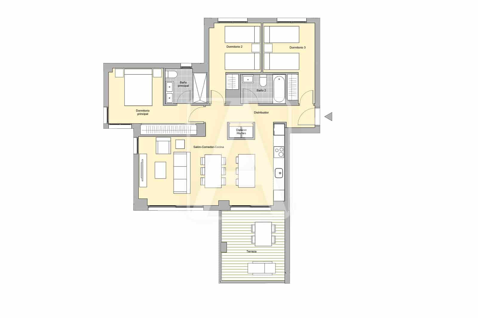 3 soveværelse Lejlighed til salg i Calpe / Calp med swimmingpool garage - € 429.000 (Ref: 9835044)