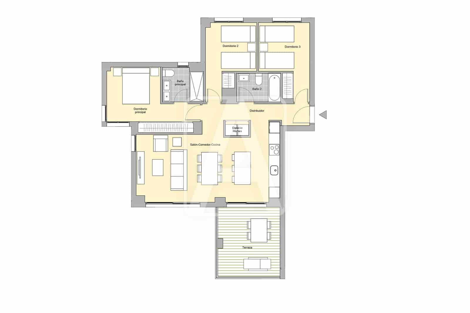 3 Zimmer Apartment zu verkaufen in Calpe / Calp mit Pool Garage - 432.000 € (Ref: 9835044)
