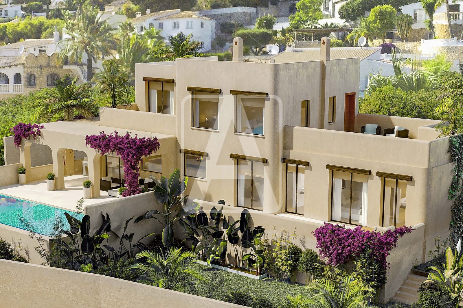 Chalet de 4 habitaciones en Moraira en venta con piscina garaje - 2.225.000 € (Ref: 9997919)