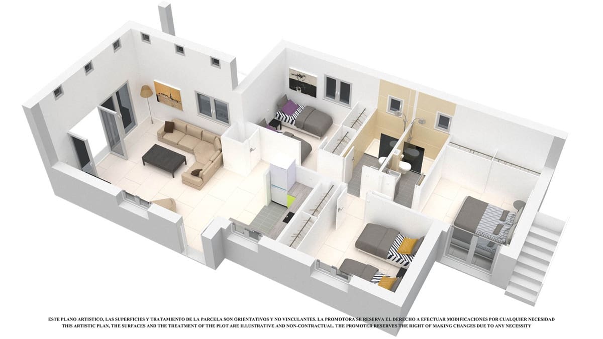 2 sypialnia Willa na sprzedaż w Los Alcazares z basenem garażem - 269 500 € (Ref: 10167793)