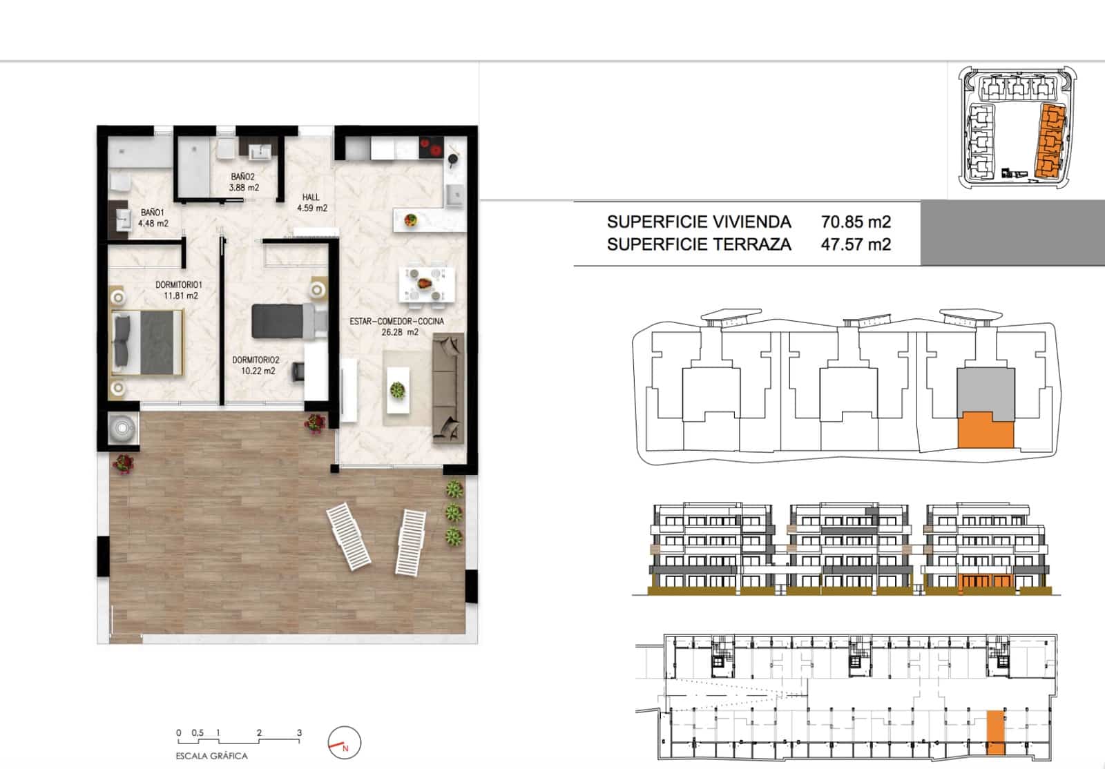 2 bedroom Apartment for sale in Orihuela Costa with pool garage - € 299,000 (Ref: 8952001)