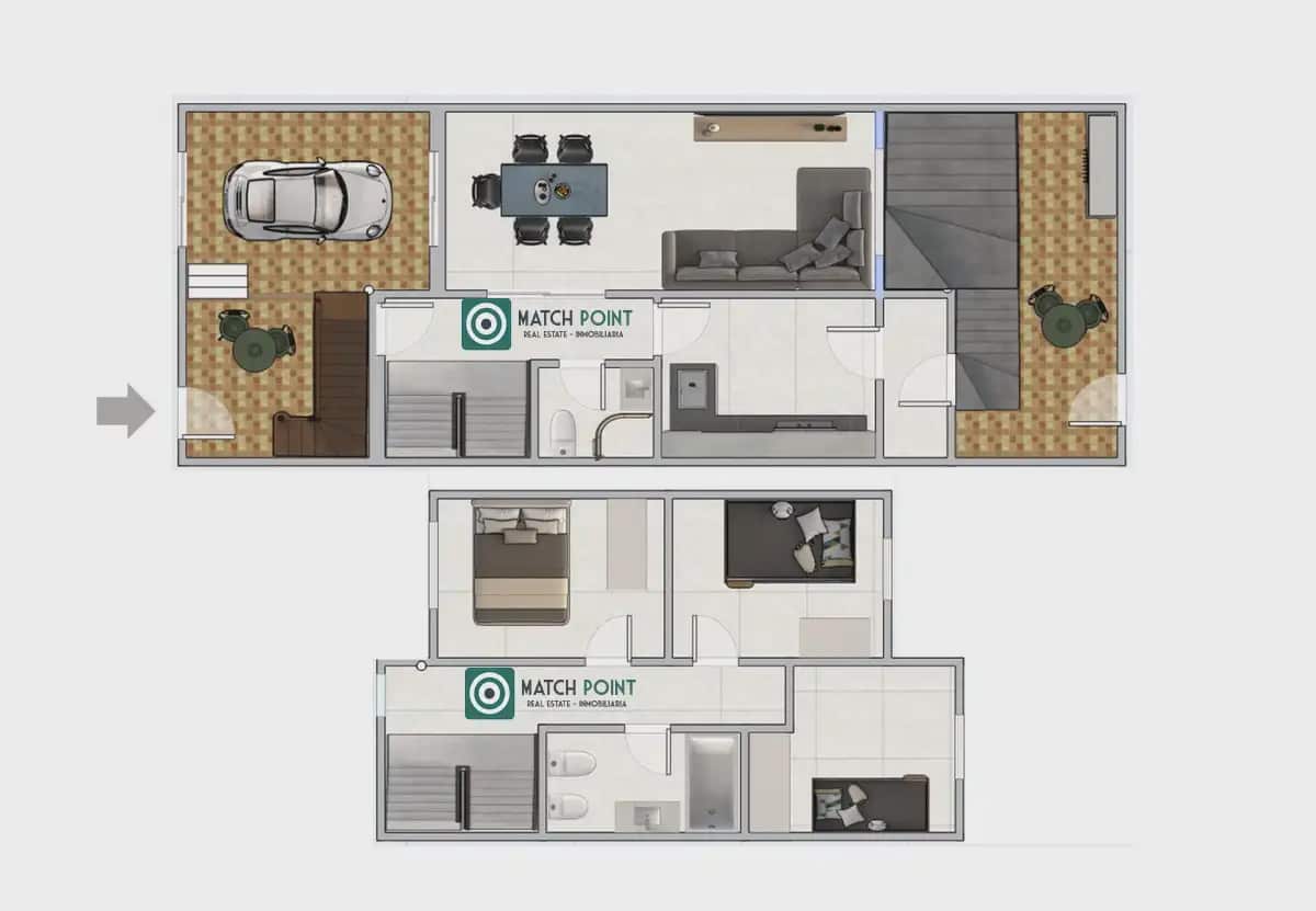 3 sypialnia Dom do wynajęcia w La Zubia z basenem garażem - 1 100 € (Ref: 10001052)