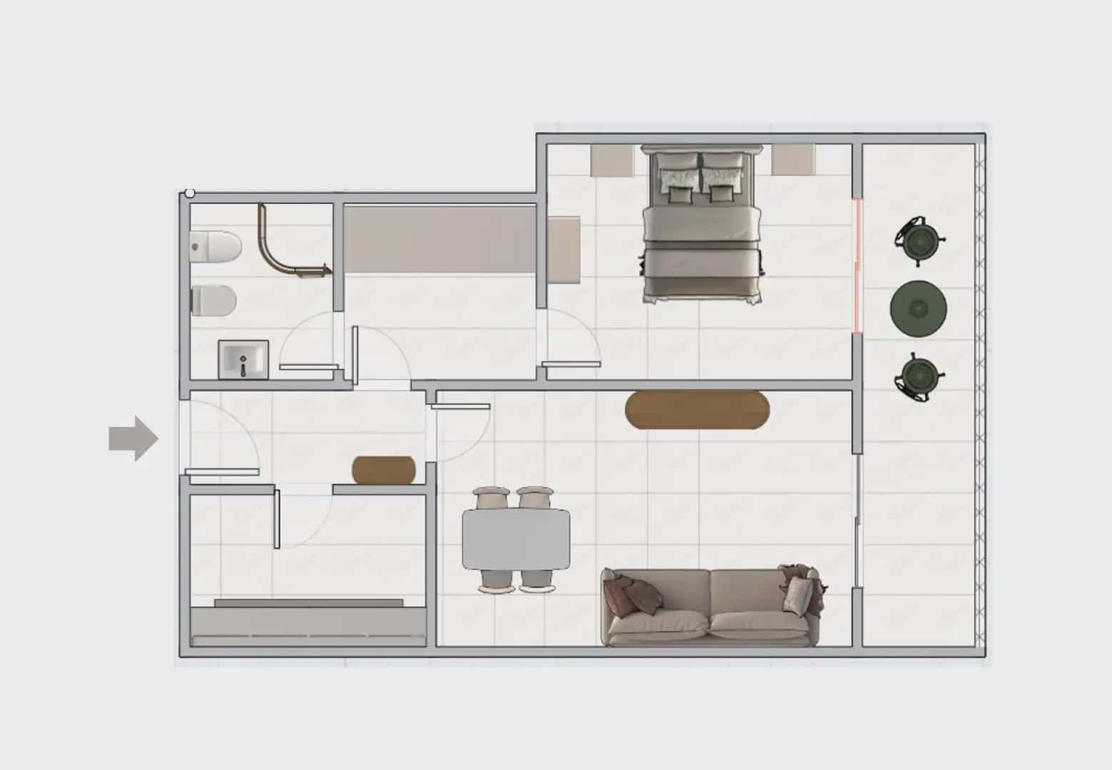 1 sypialnia Mieszkanie do wynajęcia w Almunecar - 800 € (Ref: 10007756)