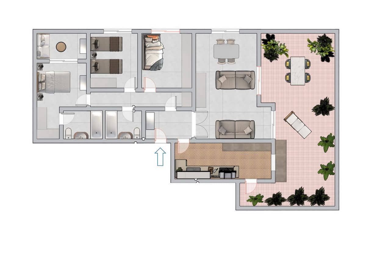 3 soveværelse Lejlighed til leje i Almunecar - € 1.100 (Ref: 8596248)