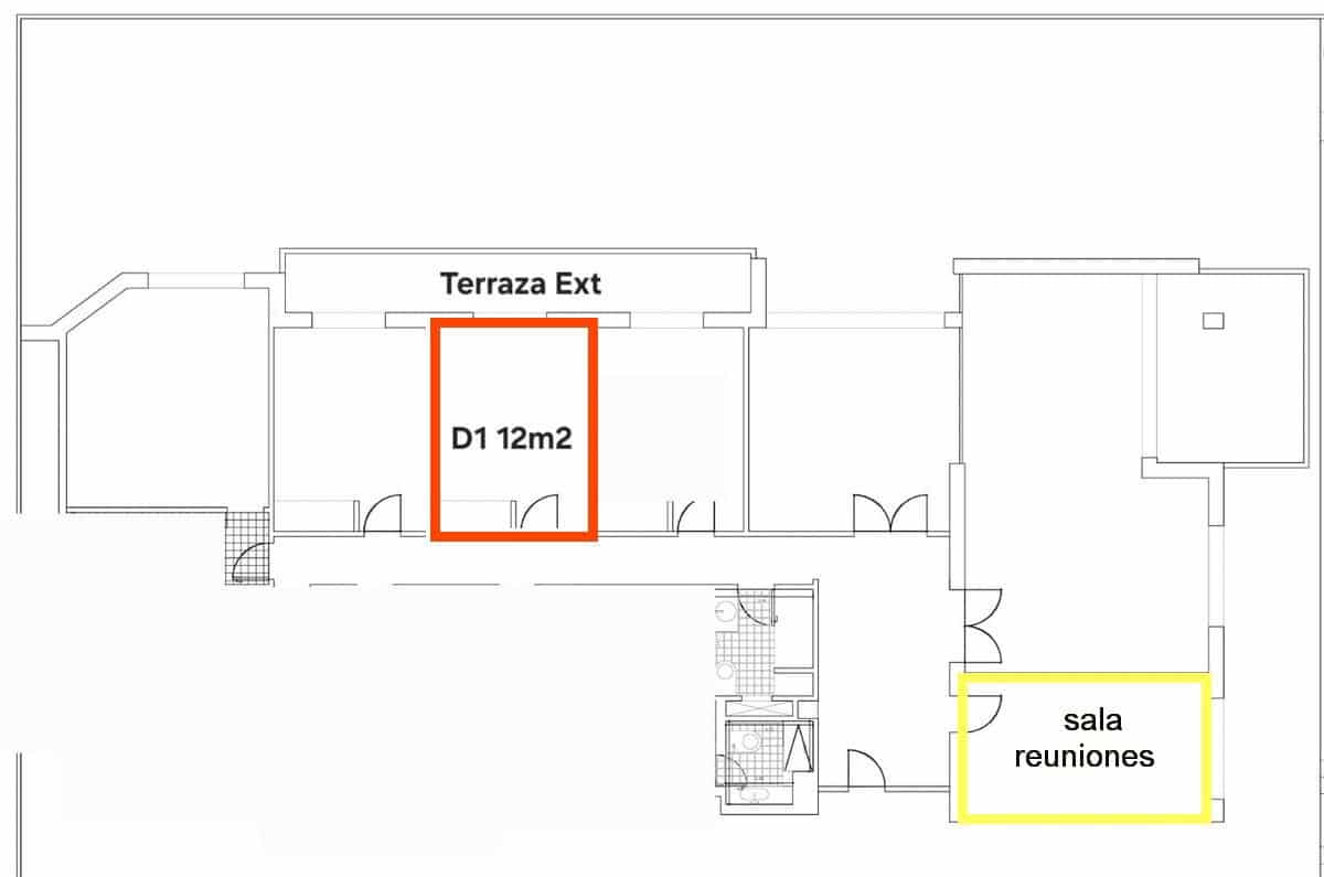 Kontor til leje i Madrid by - € 600 (Ref: 9399966)