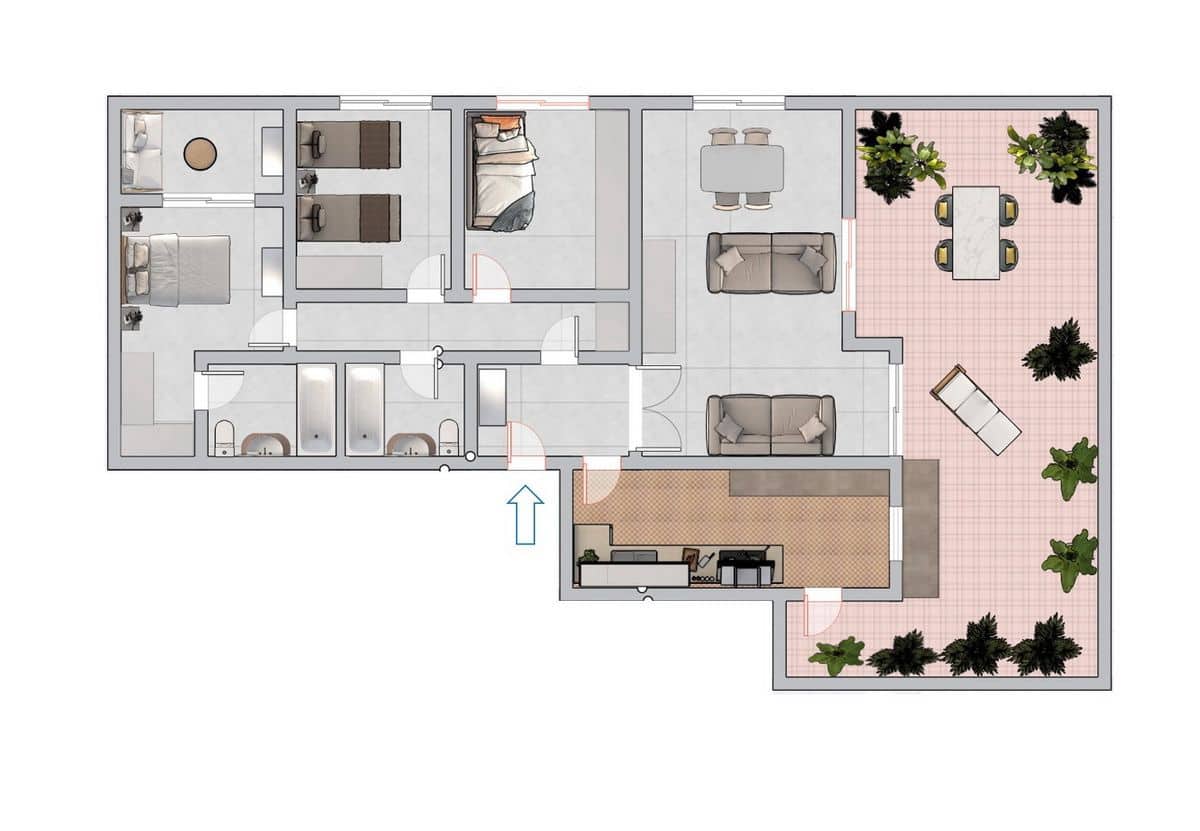 3 soveværelse Lejlighed til leje i Almunecar - € 1.100 (Ref: 9588468)