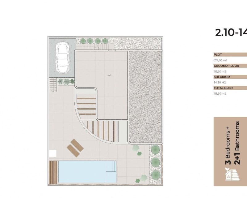 3 soverom Villa til salgs i Algorfa med svømmebasseng - € 650 000 (Ref: 10101065)