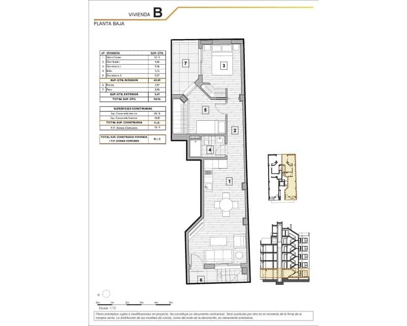 2 sovrum Lägenhet till salu i Guardamar del Segura med pool - 215 000 € (Ref: 10101076)