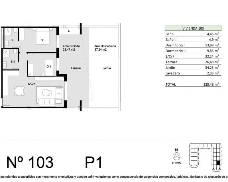 2 slaapkamer Appartement te koop in San Miguel de Salinas met zwembad garage - € 219.900 (Ref: 10168931)
