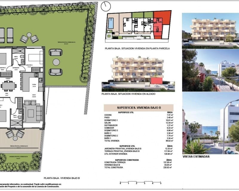 3 bedroom Apartment for sale in El Campello with pool garage - € 535,000 (Ref: 10169165)