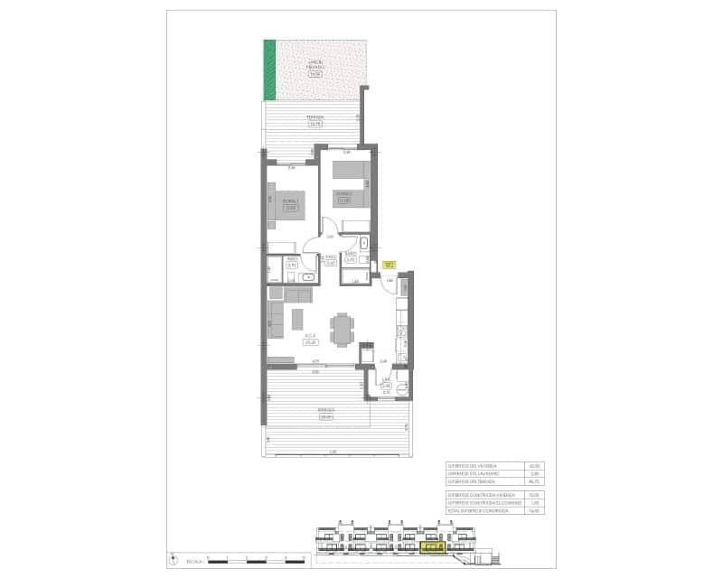 2 soveværelse Bungalow til salg i Algorfa med swimmingpool - € 299.000 (Ref: 10169171)