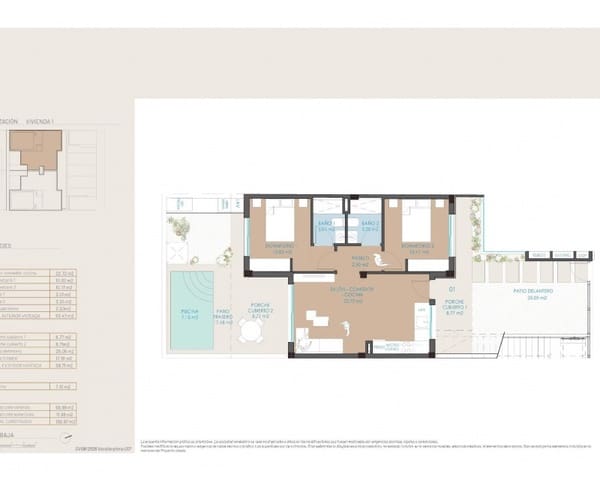 2 sypialnia Bungalow na sprzedaż w San Pedro del Pinatar ciudad, San Pedro del Pinatar z basenem garażem - 299 900 € (Ref: 10169195)