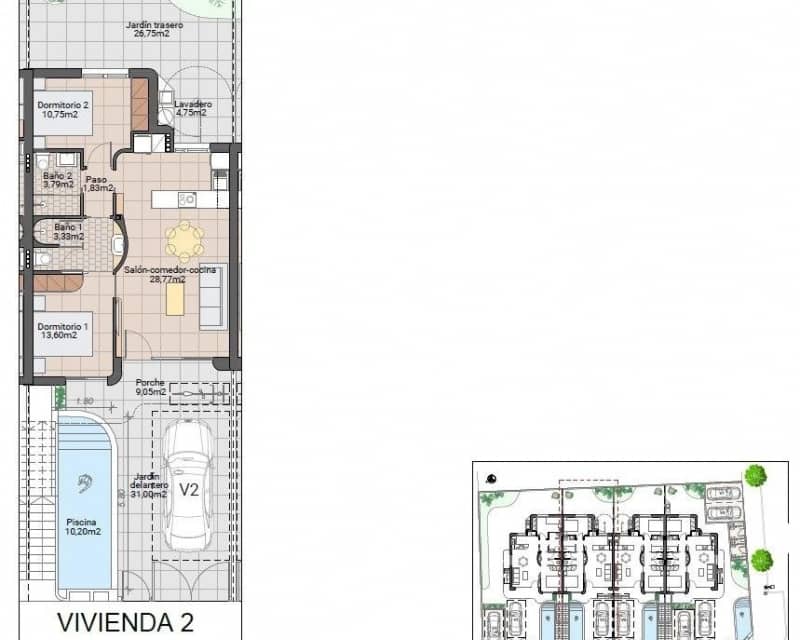 2 soveværelse Lejlighed til salg i Pilar de la Horadada med swimmingpool garage - € 274.900 (Ref: 10169196)