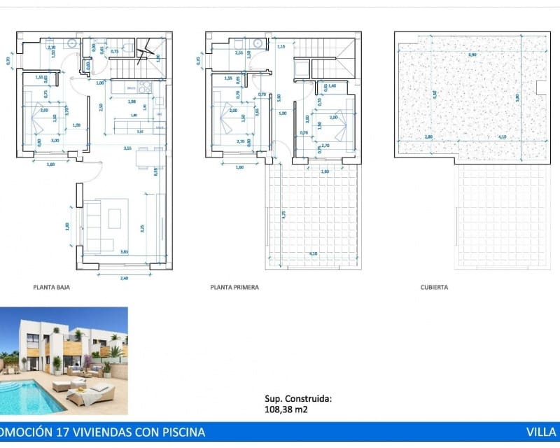 3 soverom Villa til salgs i San Fulgencio med svømmebasseng garasje - € 395 000 (Ref: 10169198)