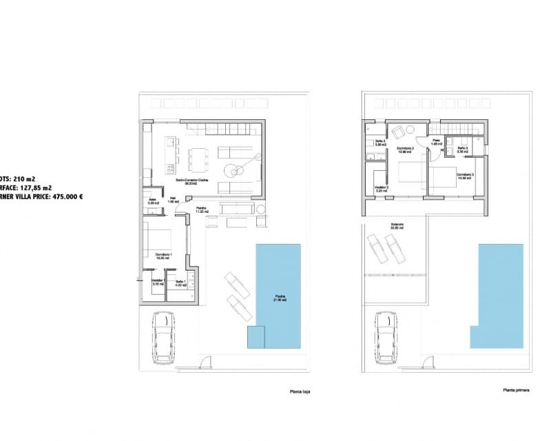 3 slaapkamer Villa te koop in San Javier met zwembad garage - € 495.000 (Ref: 10169202)
