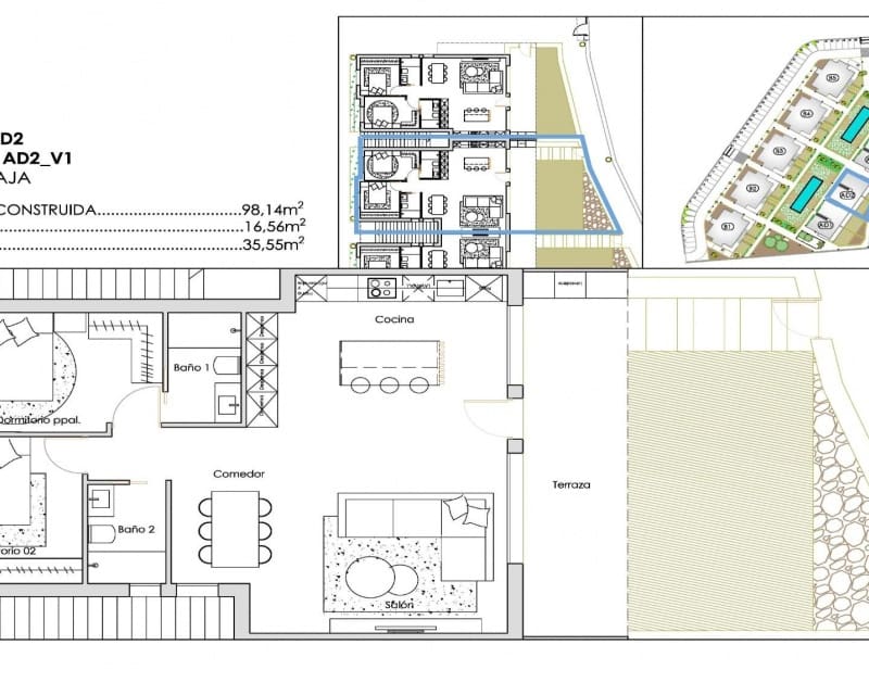 2 sypialnia Apartament na sprzedaż w Torre-Pacheco z basenem garażem - 334 900 € (Ref: 10169227)