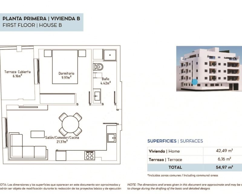 1 soverom Leilighet til salgs i Torrevieja - € 179 000 (Ref: 10169232)