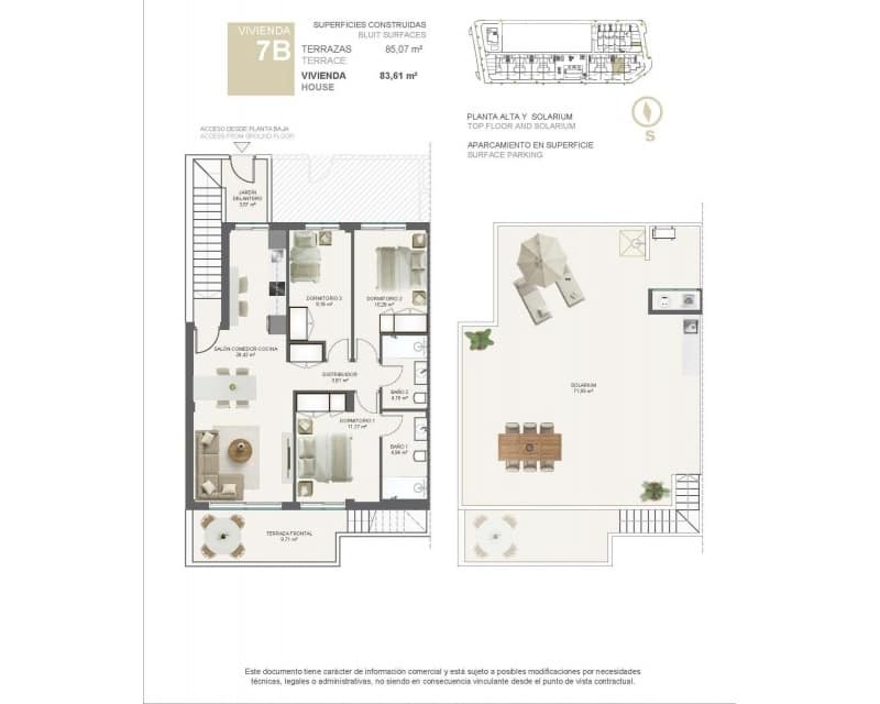 3 soveværelse Lejlighed til salg i Torre de la Horadada med swimmingpool garage - € 364.000 (Ref: 10169236)