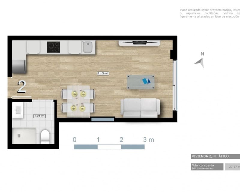 Apartament na sprzedaż w Torrevieja z basenem garażem - 141 000 € (Ref: 10169239)
