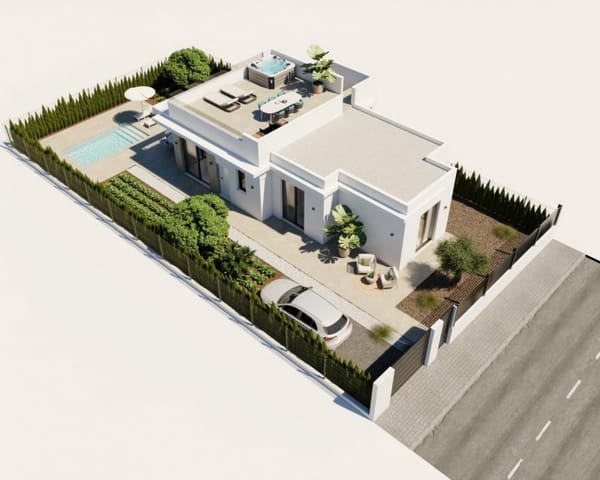 2 makuuhuone Huvila myytävänä paikassa Hacienda del Alamo, Fuente Alamo de Murcia mukana uima-altaan - 311 900 € (Ref: 10170198)