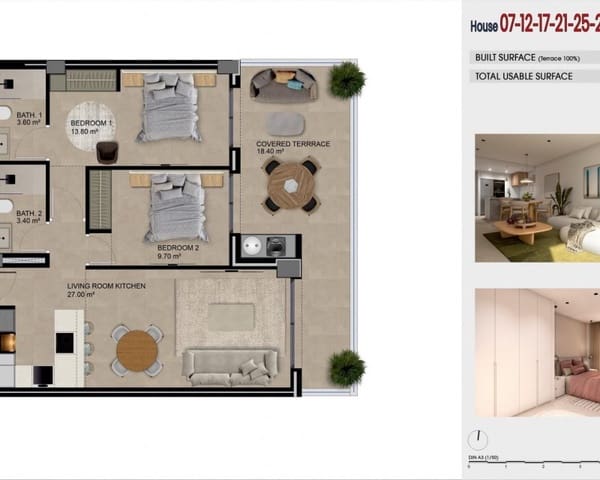 2 slaapkamer Appartement te koop in Puerto Deportivo, Guardamar del Segura met zwembad garage - € 275.000 (Ref: 10179364)
