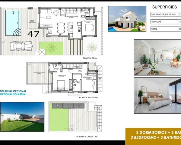 3 chambre Villa/Maison à vendre à San Miguel de Salinas avec piscine - 439 000 € (Ref: 8124733)