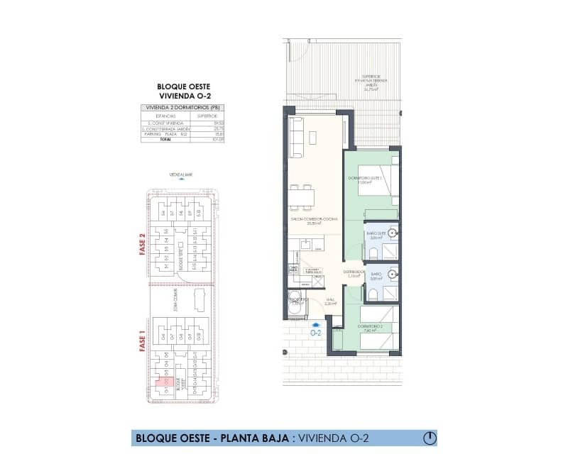 2 slaapkamer Appartement te koop in Torre de la Horadada met zwembad - € 334.000 (Ref: 8725338)