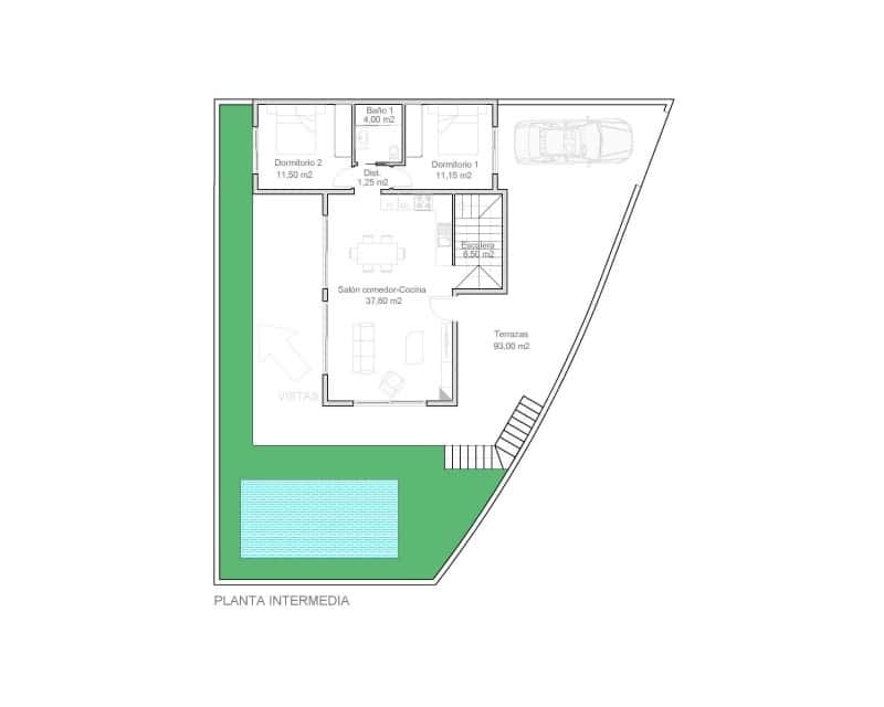 3 bedroom Villa for sale in Ciudad Quesada with pool - € 598,000 (Ref: 8800216)