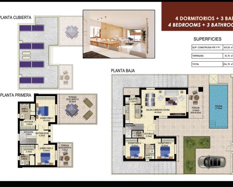 4 makuuhuone Huvila myytävänä paikassa San Miguel de Salinas mukana uima-altaan - 649 000 € (Ref: 8800217)