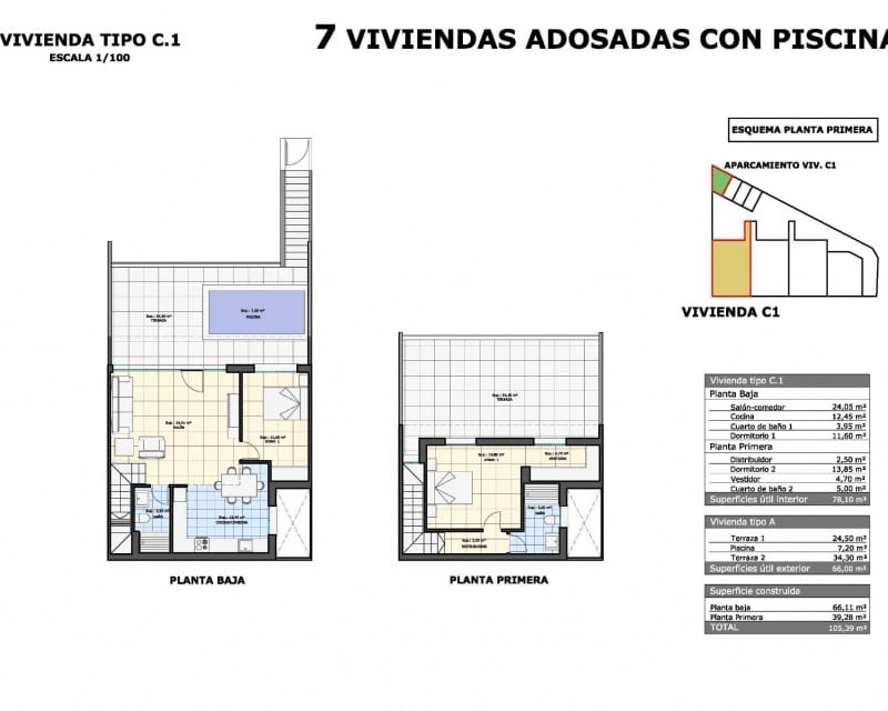 2 Zimmer Apartment zu verkaufen in Pilar de la Horadada mit Pool - 329.900 € (Ref: 8835781)