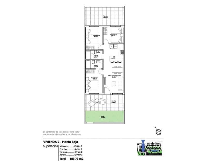 3 chambre Appartement à vendre à Pilar de la Horadada avec piscine - 270 000 € (Ref: 8849968)