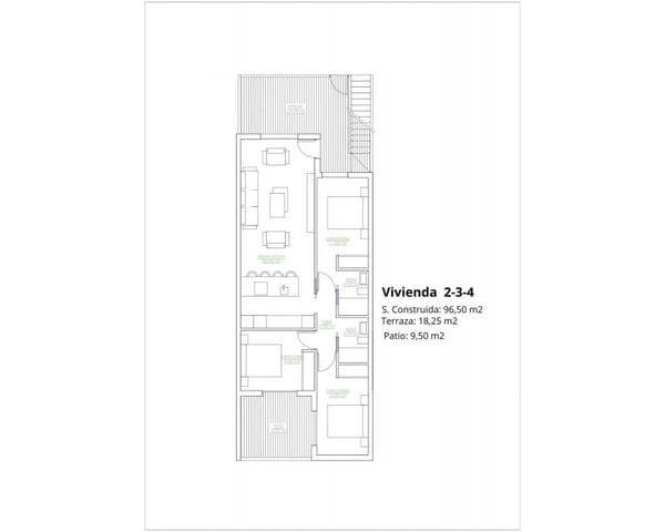 3 soveværelse Lejlighed til salg i San Pedro del Pinatar ciudad, San Pedro del Pinatar med swimmingpool - € 269.900 (Ref: 8958242)