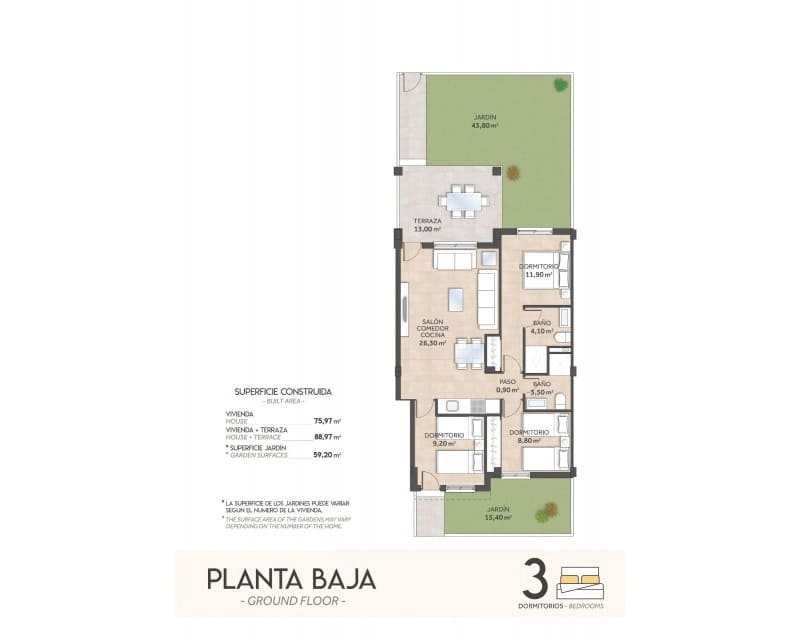 Apartamento de 3 habitaciones en Villamartin en venta con piscina - 251.600 € (Ref: 9187638)