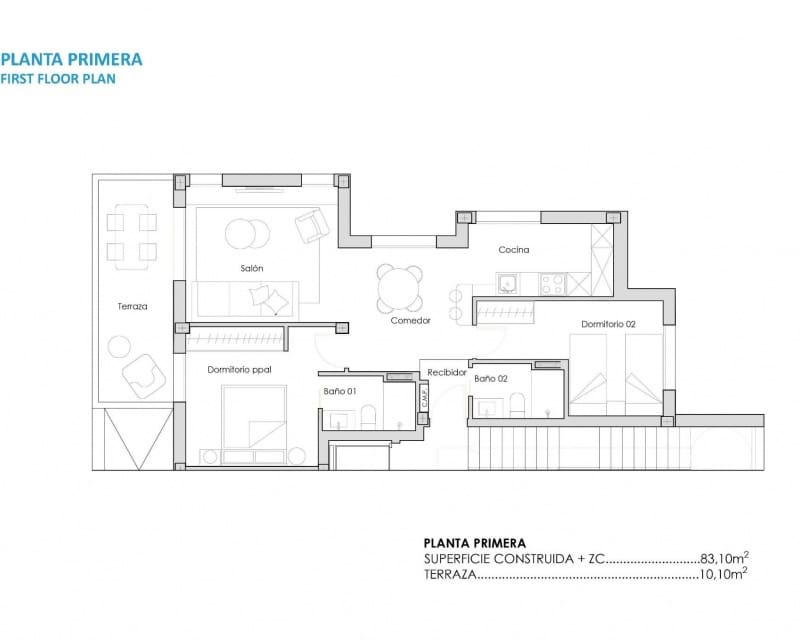 2 Zimmer Apartment zu verkaufen in Torre-Pacheco mit Pool - 281.900 € (Ref: 9216711)