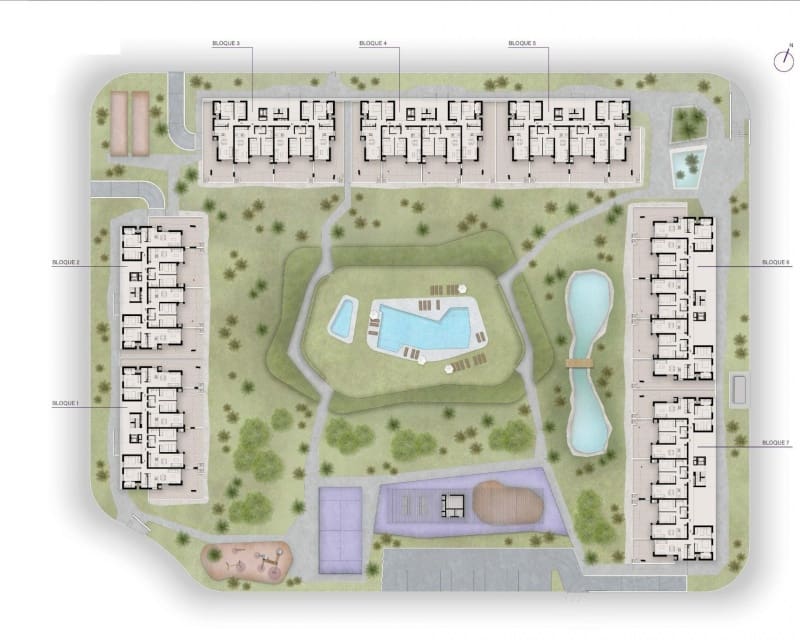 Apartamento de 2 habitaciones en La Siesta en venta con piscina - 293.000 € (Ref: 9235719)