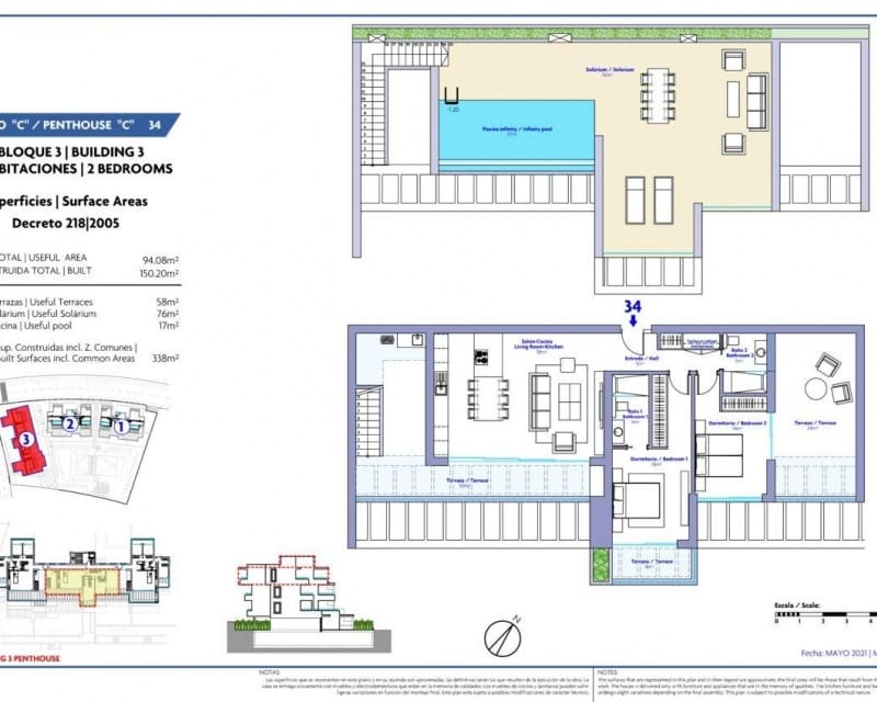 2 Zimmer Apartment zu verkaufen in Estepona mit Pool - 975.000 € (Ref: 9254148)