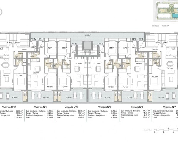 2 chambre Appartement à vendre à Pilar de la Horadada ciudad, Pilar de la Horadada avec piscine - 249 000 € (Ref: 9272191)