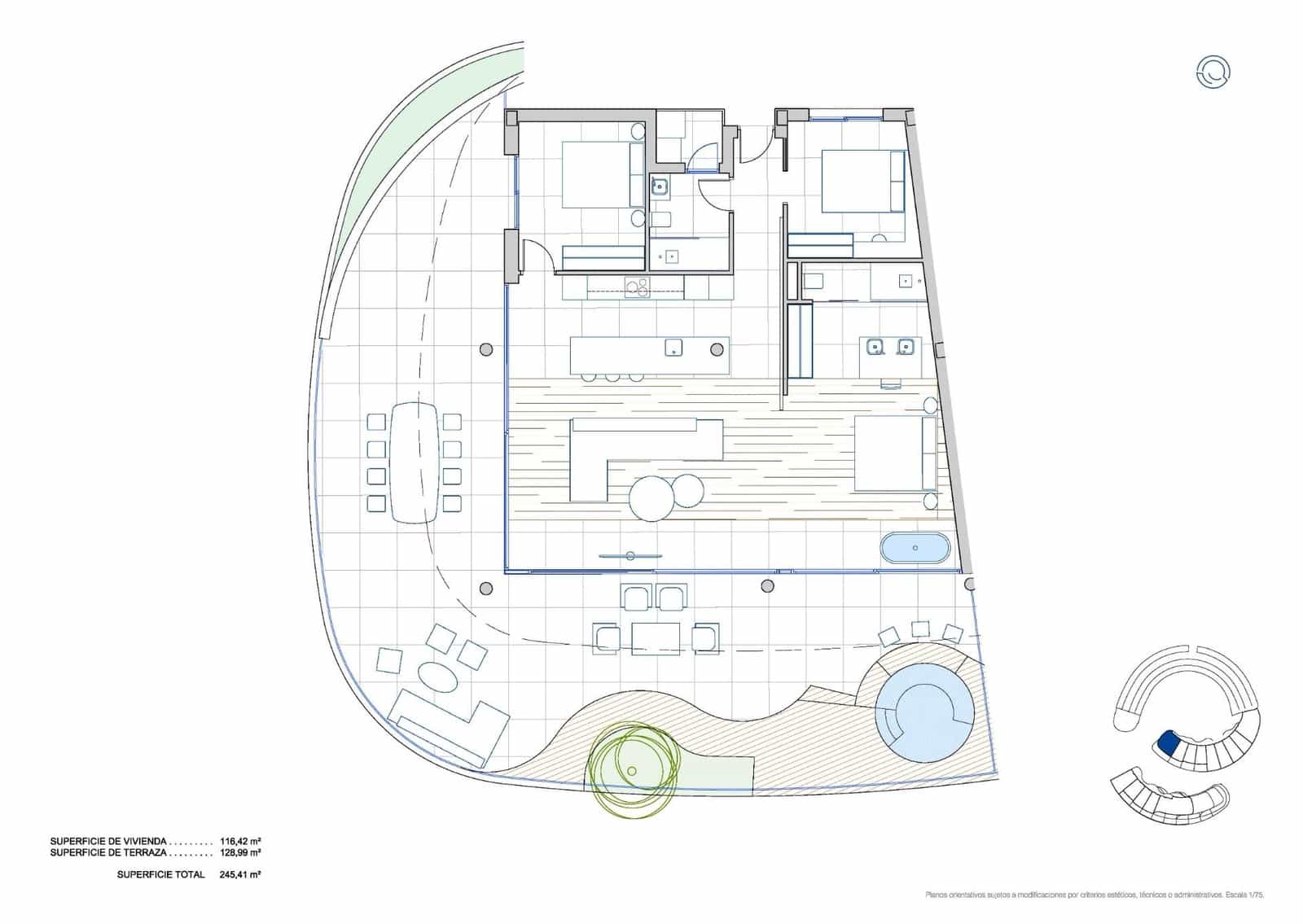 3 soveværelse Lejlighed til salg i Fuengirola med swimmingpool - € 1.320.000 (Ref: 9291191)