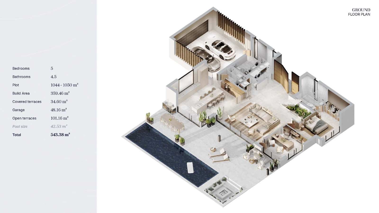 5 sovrum Villa till salu i Bel-Air med pool - 2 750 000 € (Ref: 9349121)