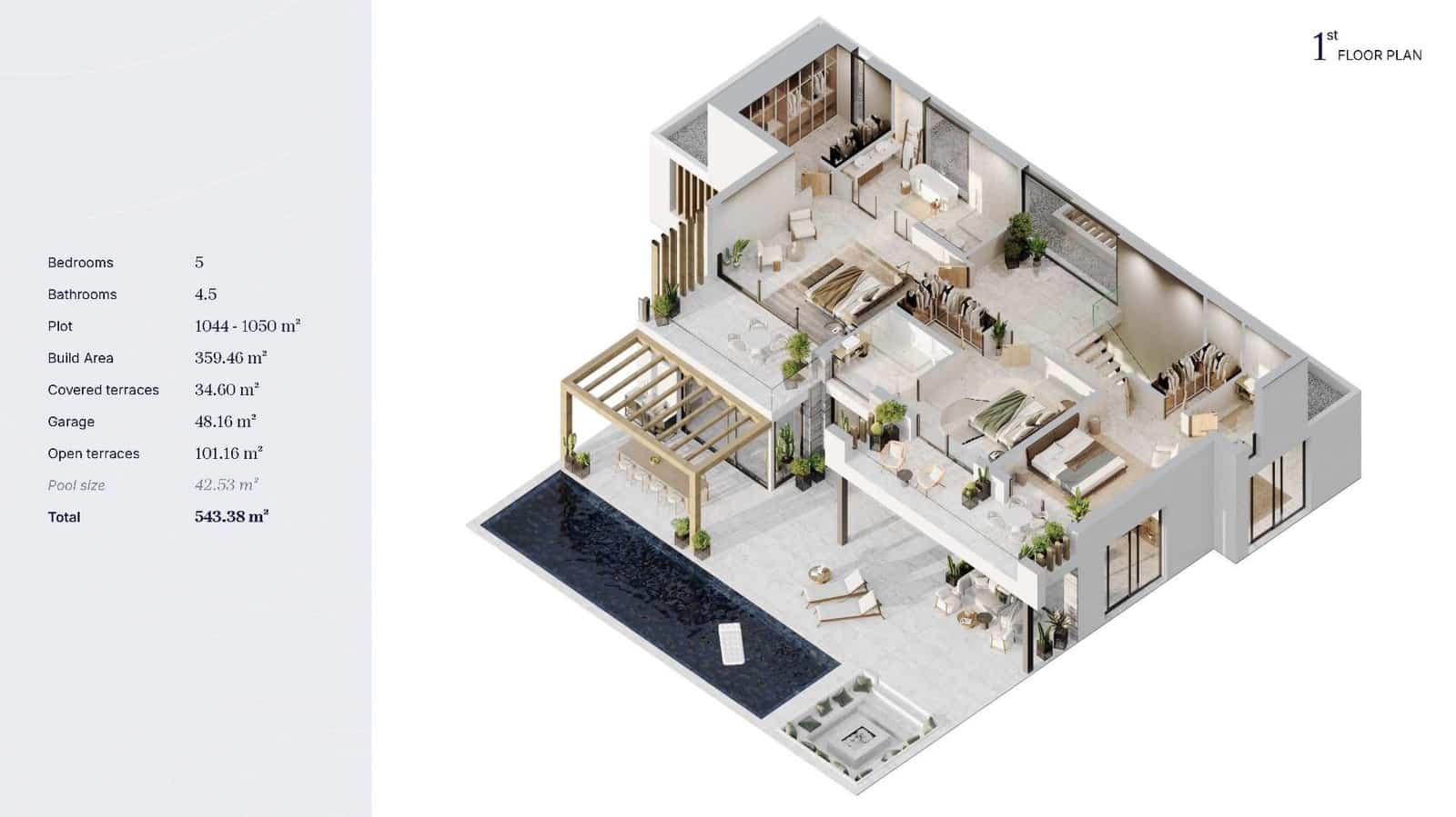 5 sovrum Villa till salu i Bel-Air med pool - 2 750 000 € (Ref: 9349121)