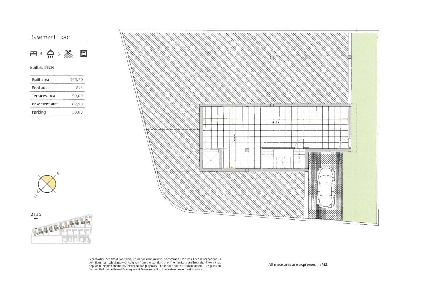 4 soveværelse Villa til salg i Algorfa med swimmingpool - € 659.000 (Ref: 9407953)