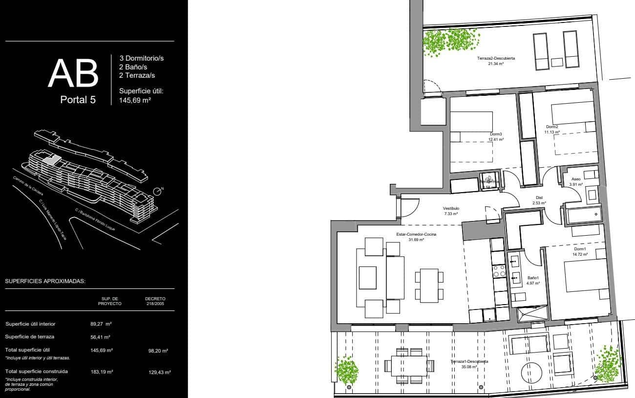 3 soveværelse Lejlighed til salg i Torremolinos med swimmingpool - € 811.000 (Ref: 9430890)