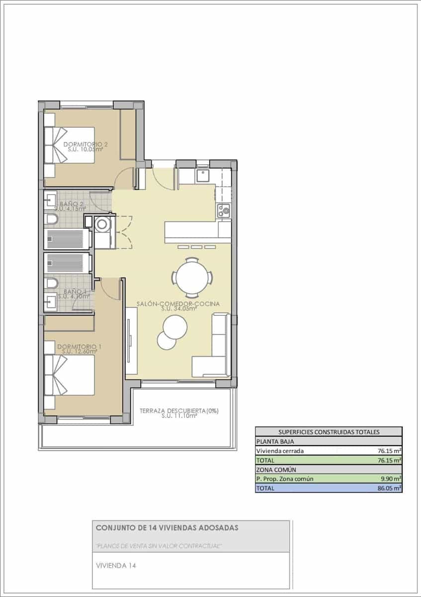 2 soveværelse Bungalow til salg i Rojales - € 280.900 (Ref: 9470280)