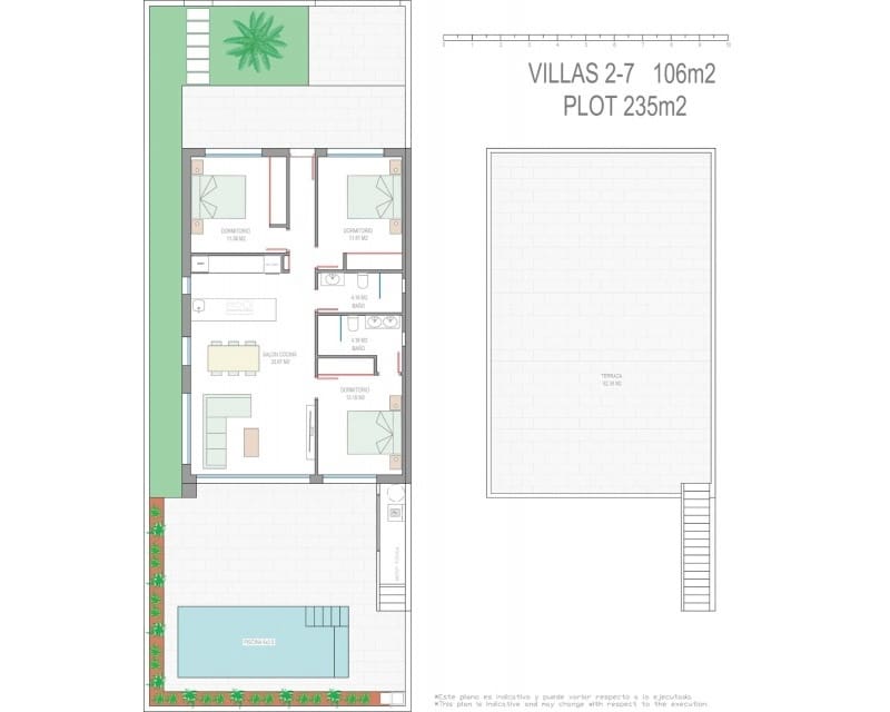 3 chambre Villa/Maison à vendre à Los Alcazares avec piscine - 499 900 € (Ref: 9496988)