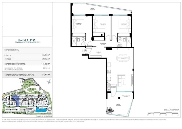 3 chambre Appartement à vendre à Montealto - Monterrey, Benalmádena avec piscine - 475 000 € (Ref: 9503962)