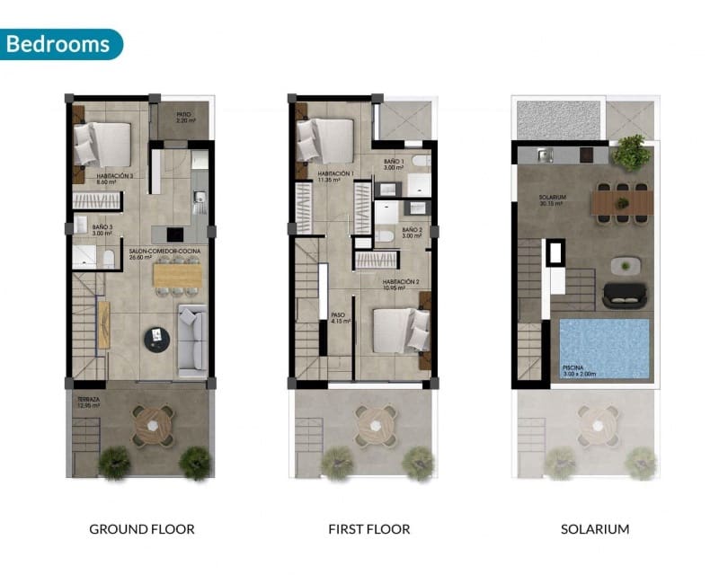 3 sovrum Hus till salu i Dolores med pool - 259 000 € (Ref: 9518560)