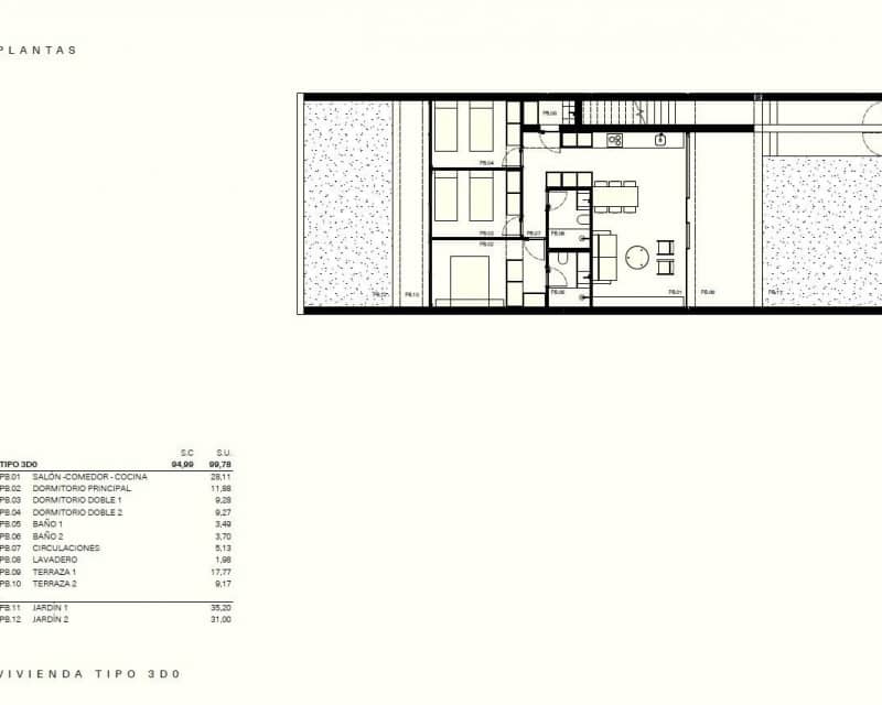 3 soverom Leilighet til salgs i Los Balcones med svømmebasseng - € 340 000 (Ref: 9555339)
